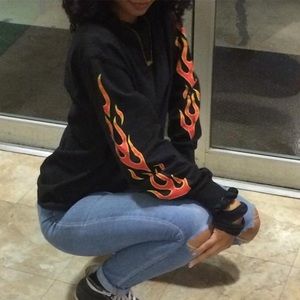 Flames Longsleeve T-Shirt